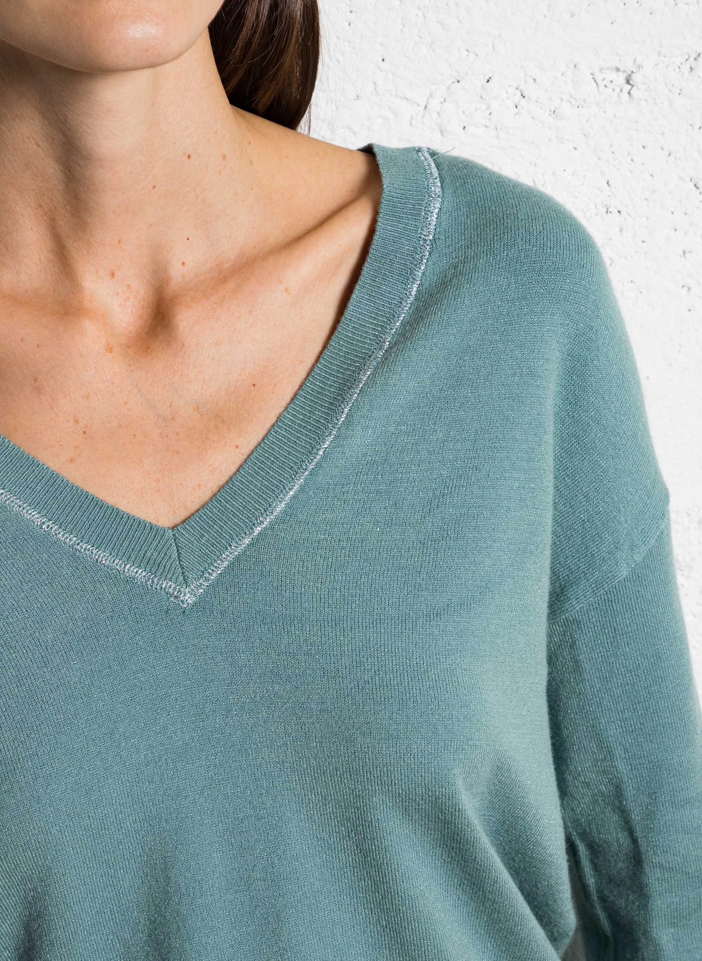 MARSENANO - Pull ample col v | Vert