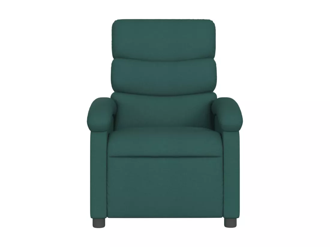 Fauteuil inclinable électrique Vert foncé Tissu