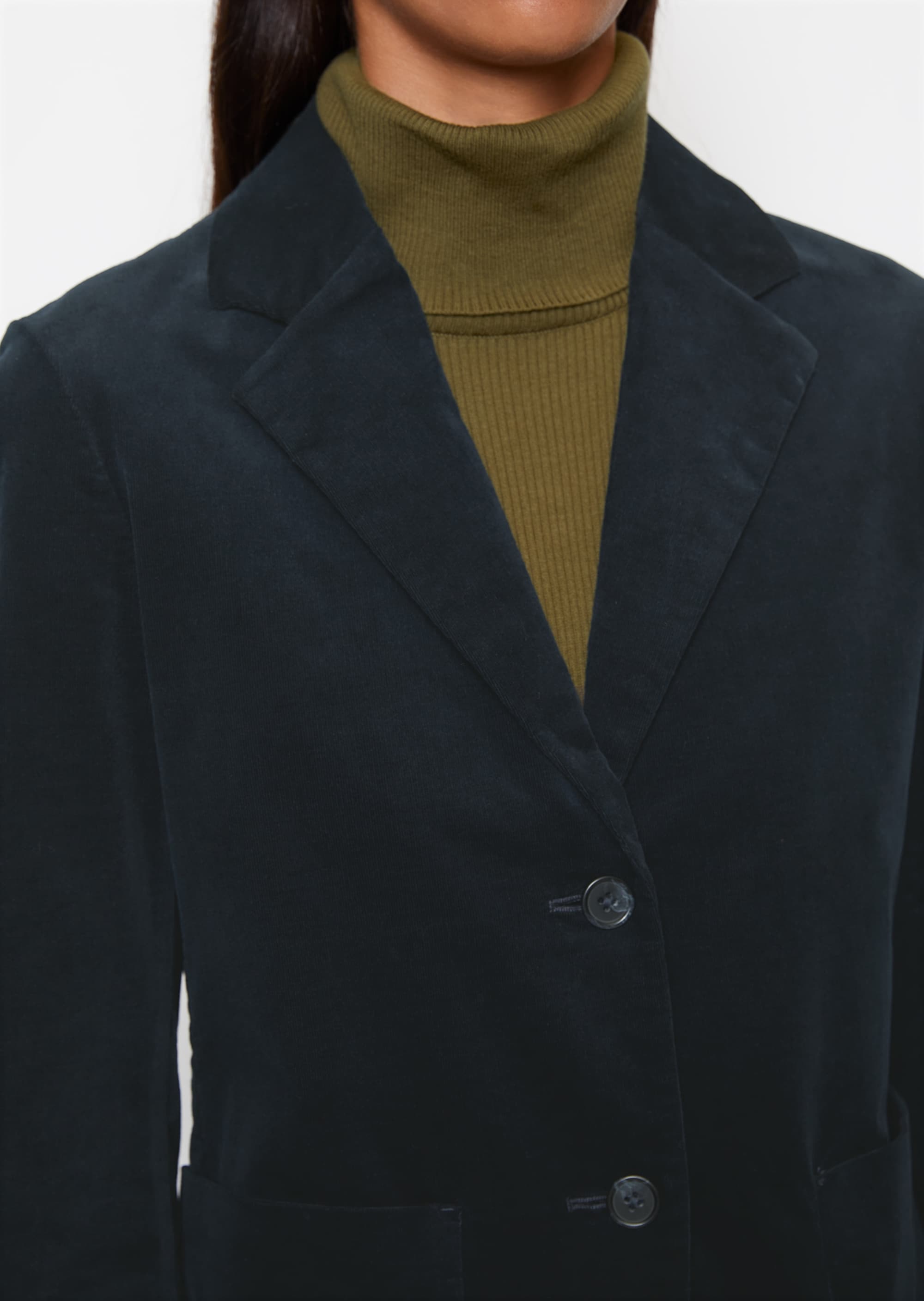 Blazer regularaus Babycord-Qualität