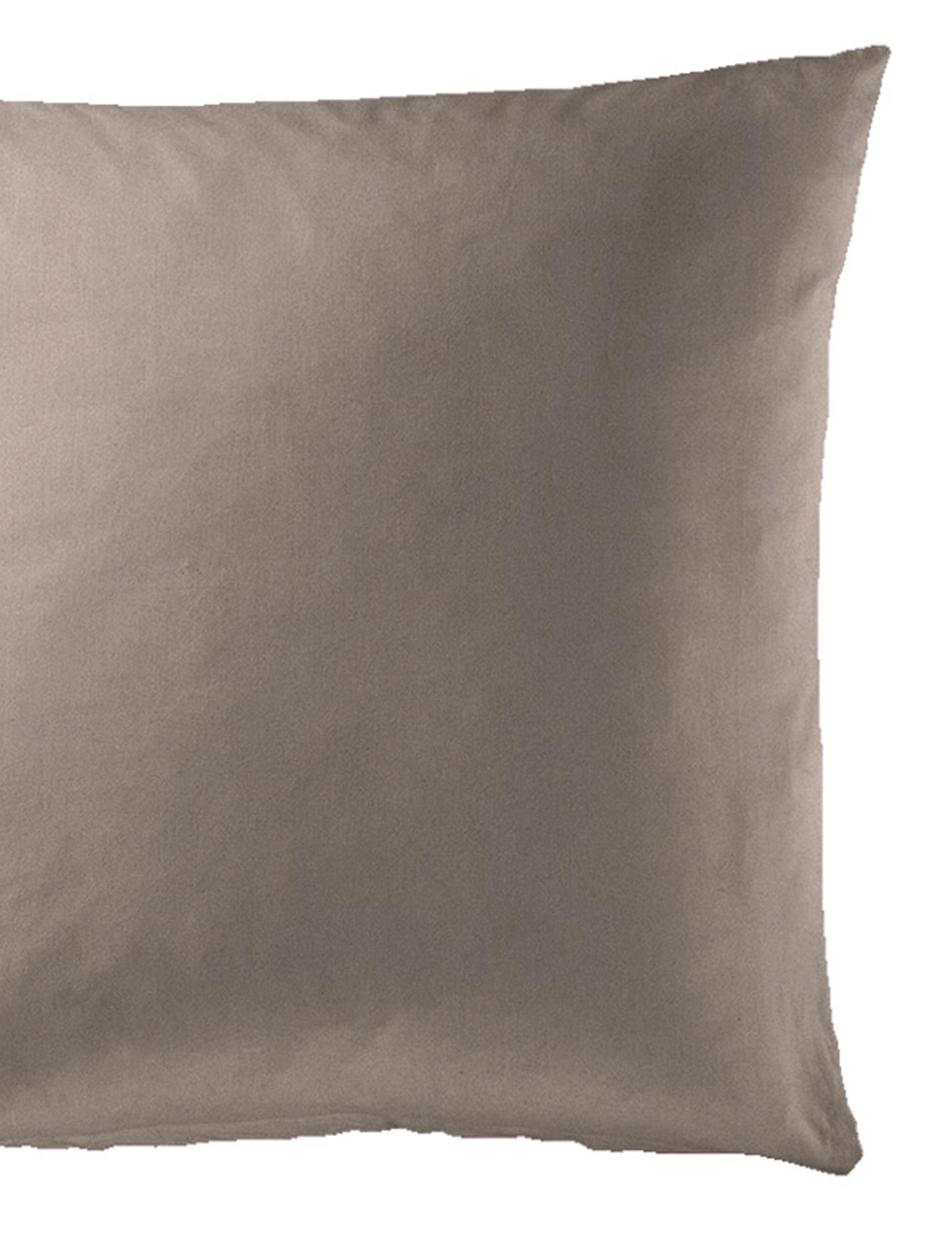Bettwäsche Renforcé mocca 135x200cm, mit 1 Kissen