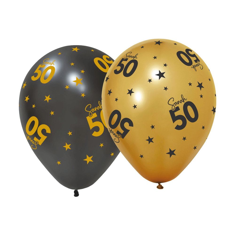 50 Jaar Ballonnen Sarah 31cm 6st