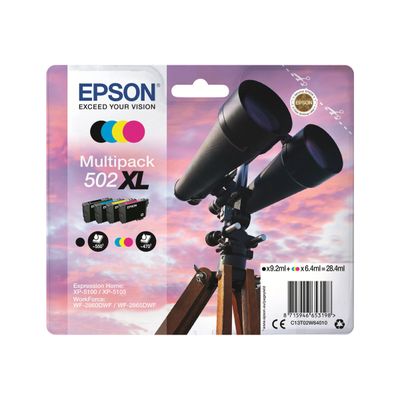 Epson 502XL Jumelles - pack de 4 - noir, cyan, magenta, jaune - cartouche d'encre originale