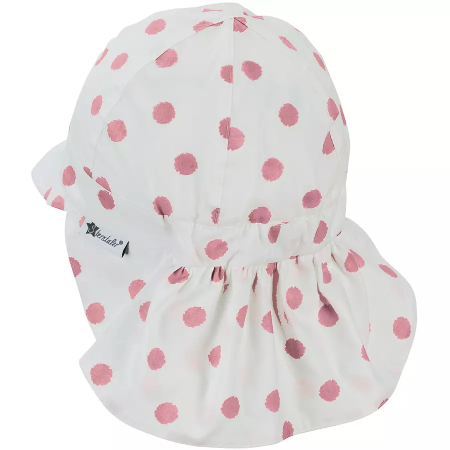 Sterntaler Schirmmütze mit Nackenschutz rosa