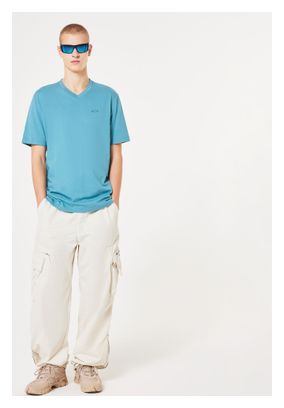 T-Shirt Manches Courtes Oakley Relax V-Neck Bleu Homme