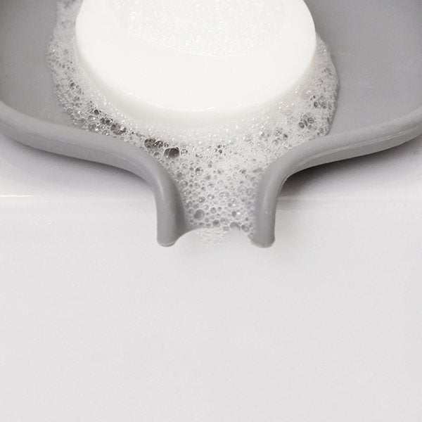 Porte savon silicone Small soap saver gris