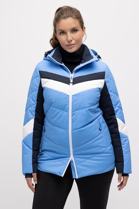 Performancejacke, wasserabweisend, Schneefang, 2-Wege-Zipper