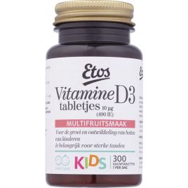 Etos Vitamine D multifruit tabletten voor kinderen