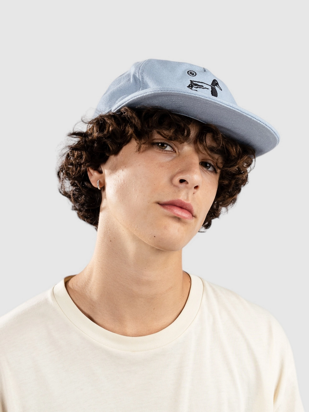 Carhartt WIP Stamp Cap misty sky/black