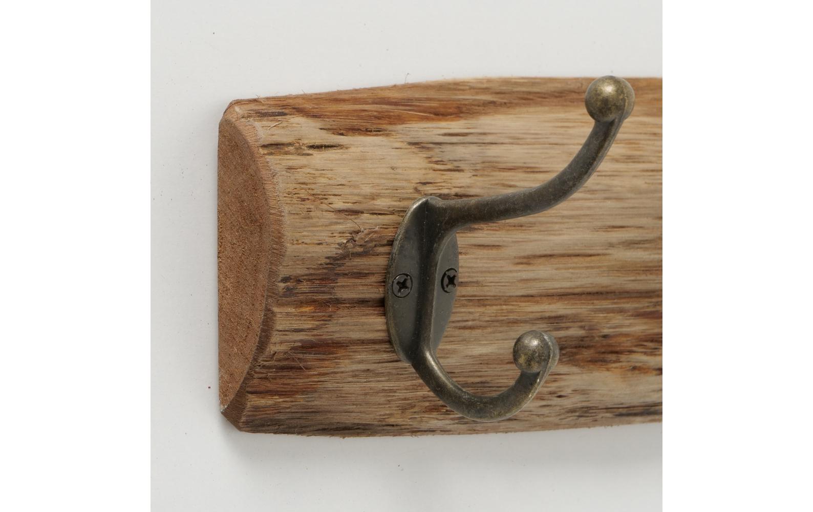 Wandgarderobe Brando 55 x 10 cm, BraunKleiderständer aus Holz