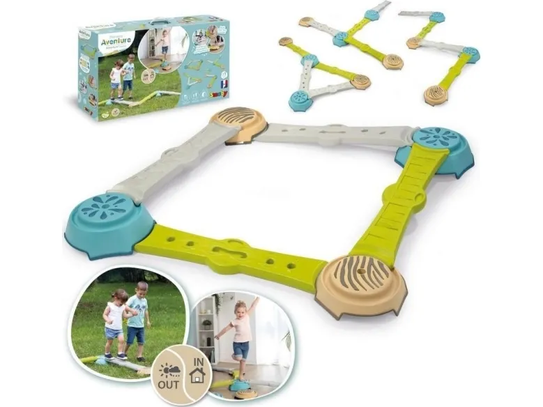 Smoby Adventure Balance Course, 2 År, 6 År, Plast, Flerfarvet