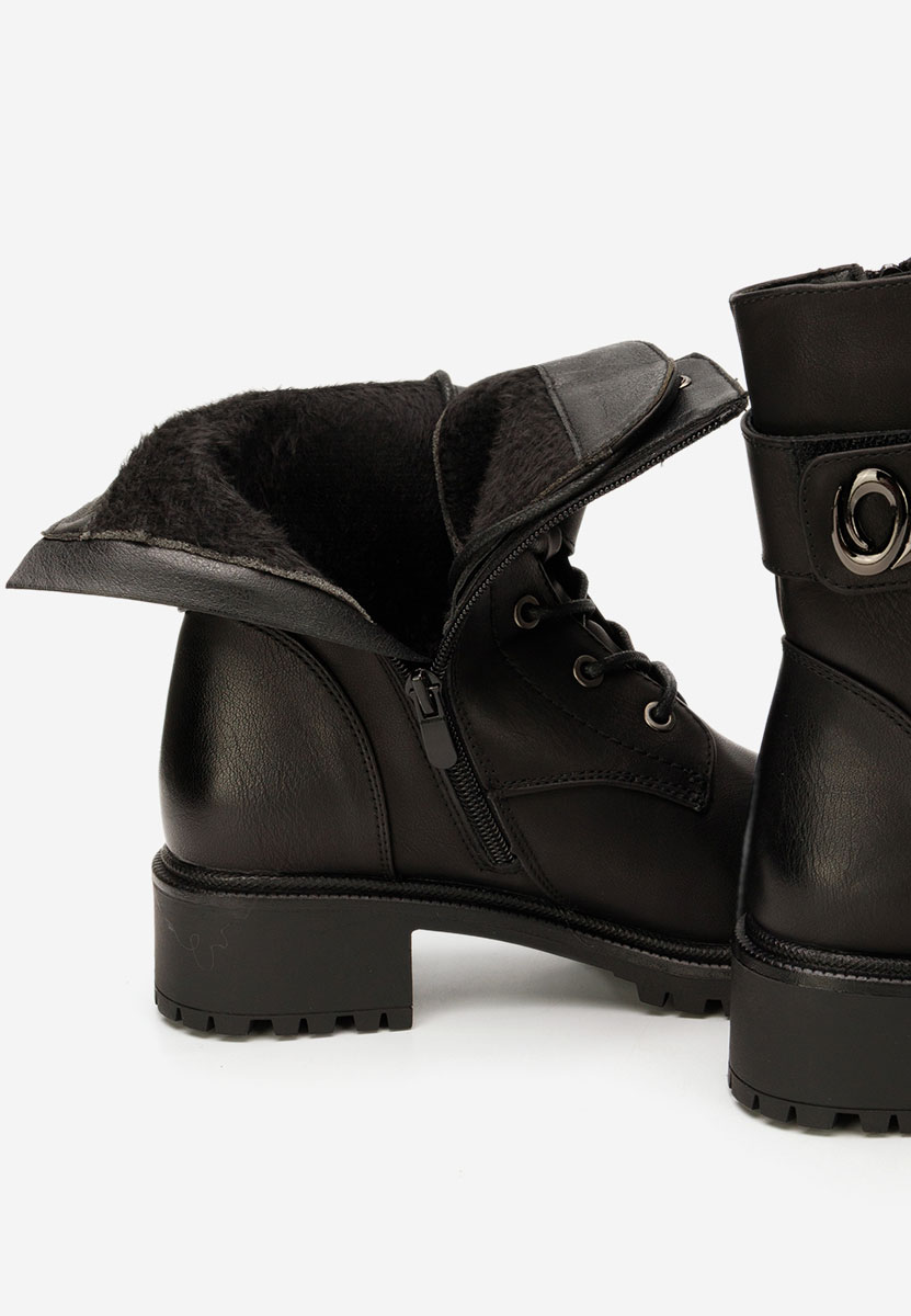 Bottines à lacets femme noirs Williema
