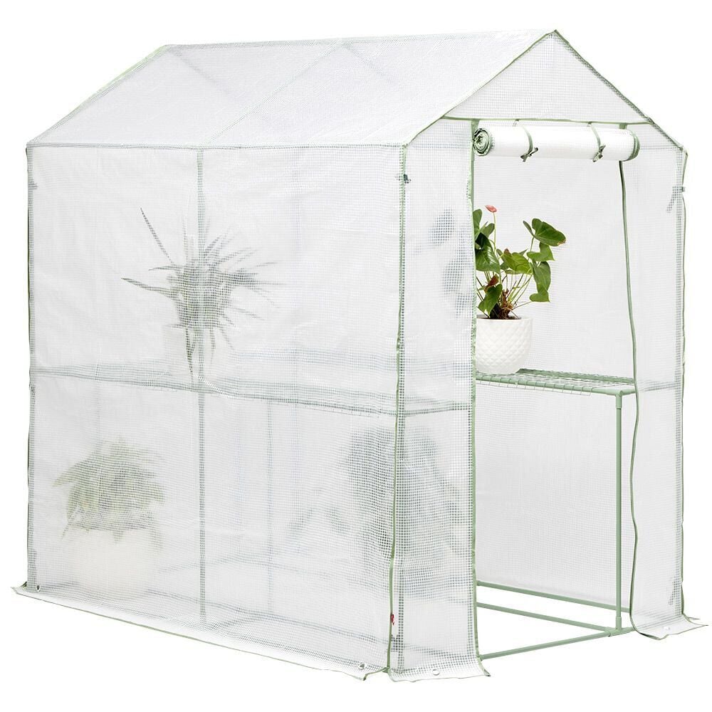 Serre de jardin métal vert 190x125xH190cm 2,37m²