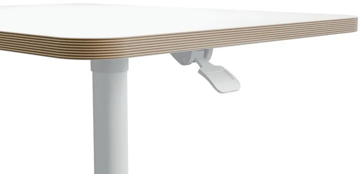 Leitz Ergo hæve-sænke skrivebord med hjul 60x80 cm hvid