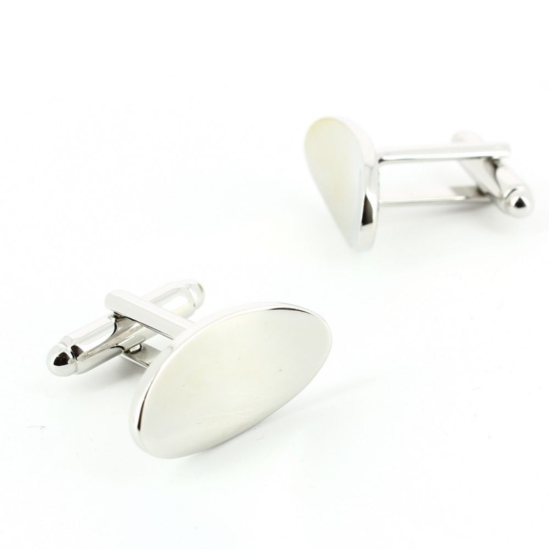 Boutons de manchette, Warped oval