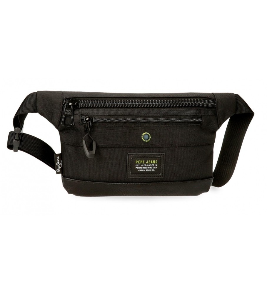 Pochete plana Pepe Jeans Leighton, preta