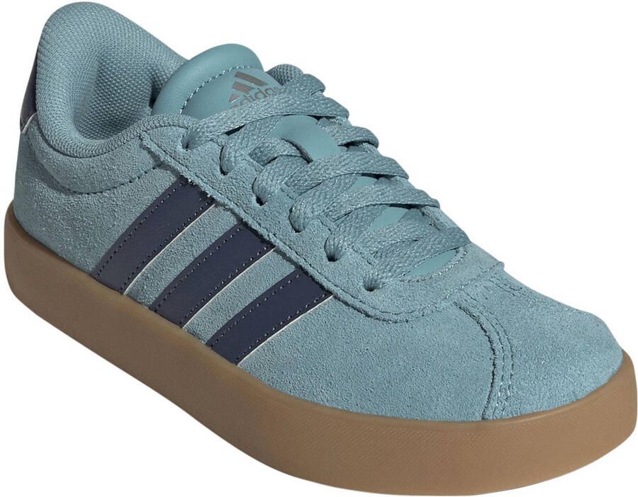 Adidas Sportswear VL Court 3.0 suede sneakers lichtblauw donkerblauw