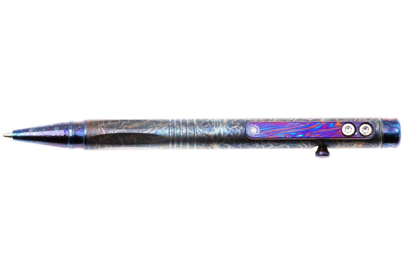 Spartan Blades Grafi Bolt Action Pen, Storm Watch Titanium, everyday carry pen