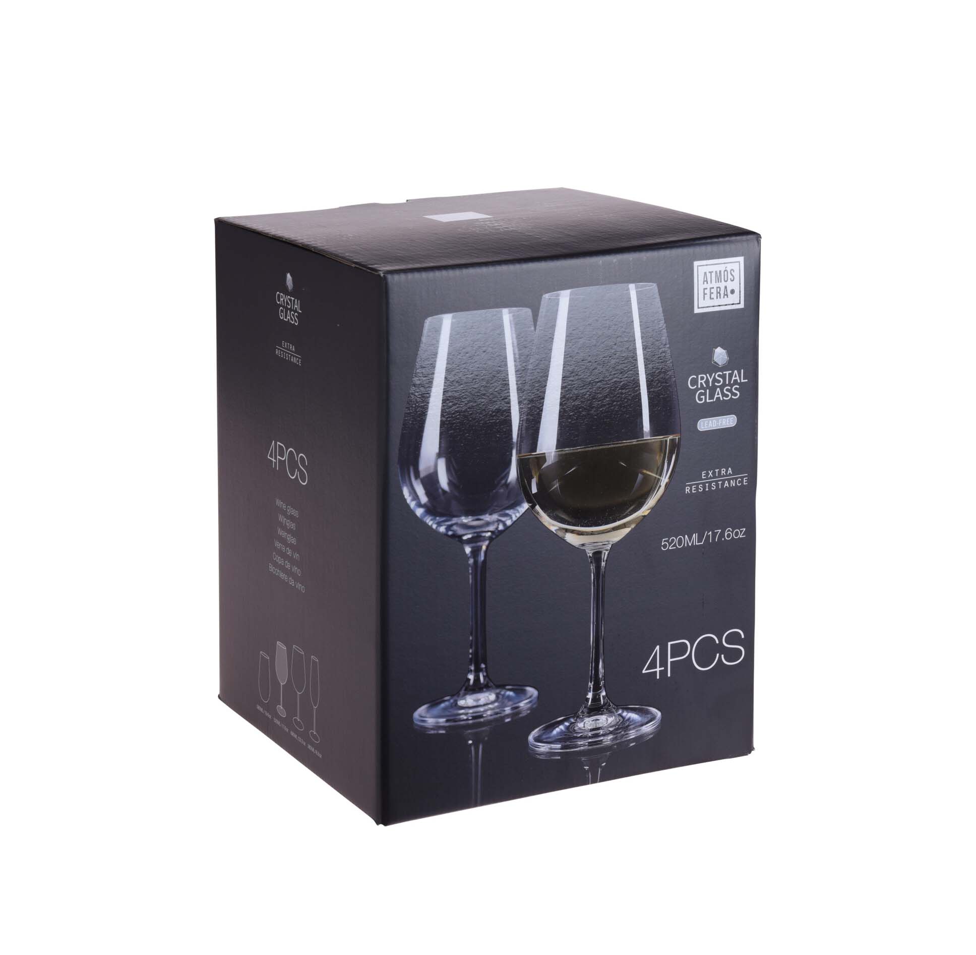 Weinglas 4er Set 520 ml