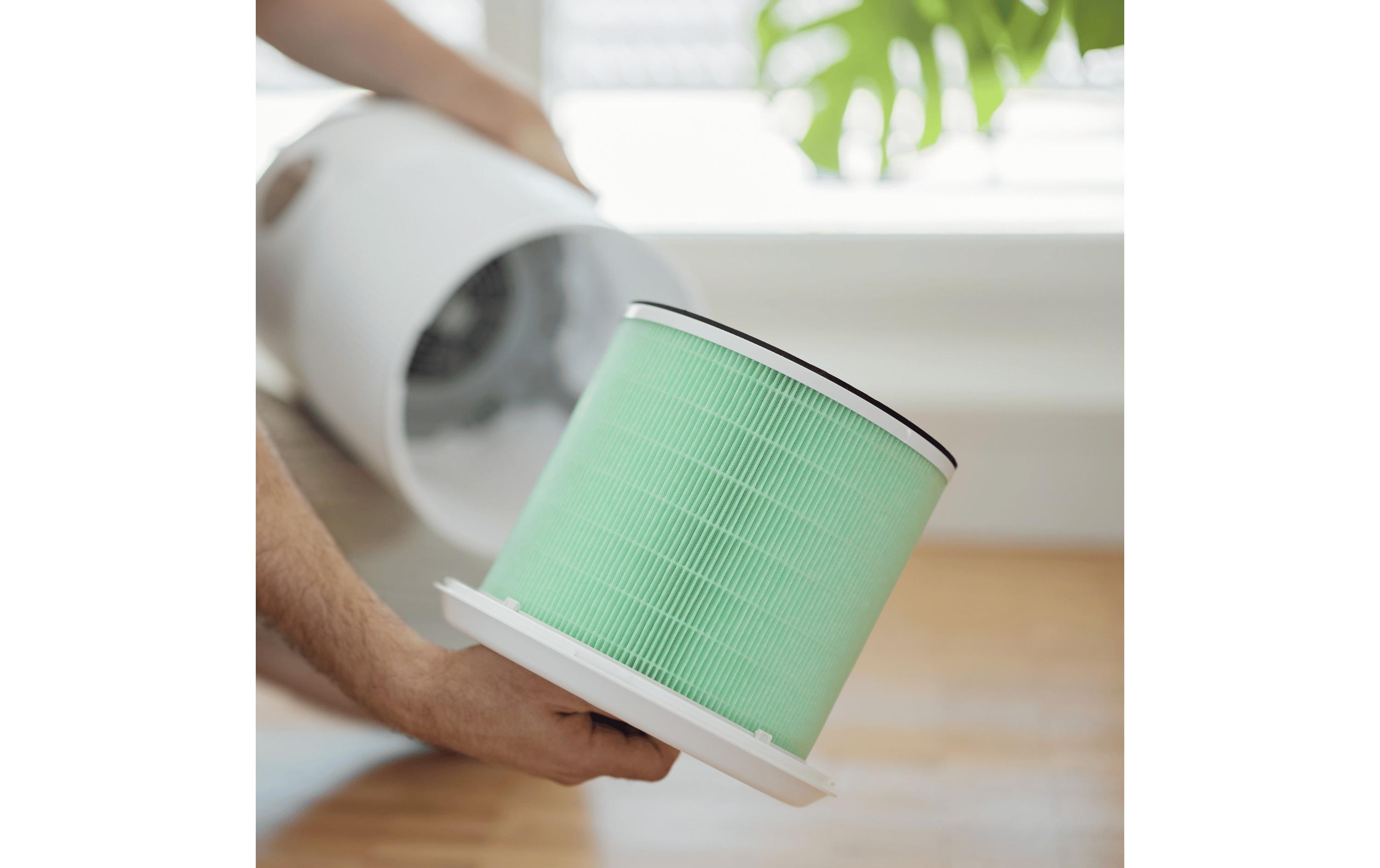 Luftreiniger ecoQ CleanAir 300+ 50 m²<br>Luftreiniger für das Schlafzimmer: leise, filtert Allergene, ozonfrei