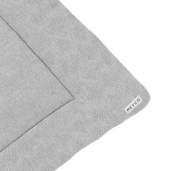 Meyco Diamond Boxkleed Grijs Melange 95 x 75 cm