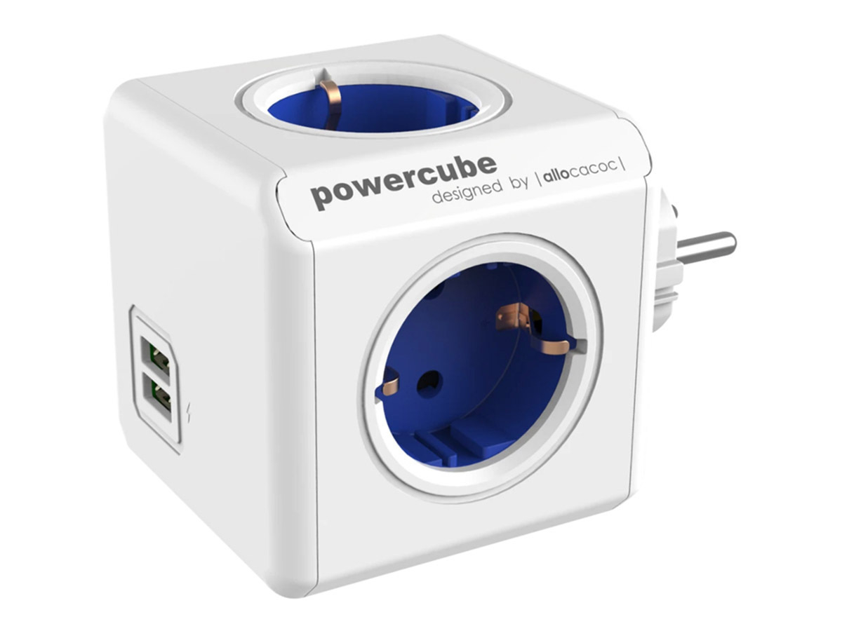 PowerCube Original USB stekkerdoos - blue