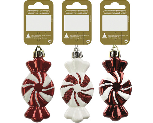 Kerst snoep ornament 7 cm