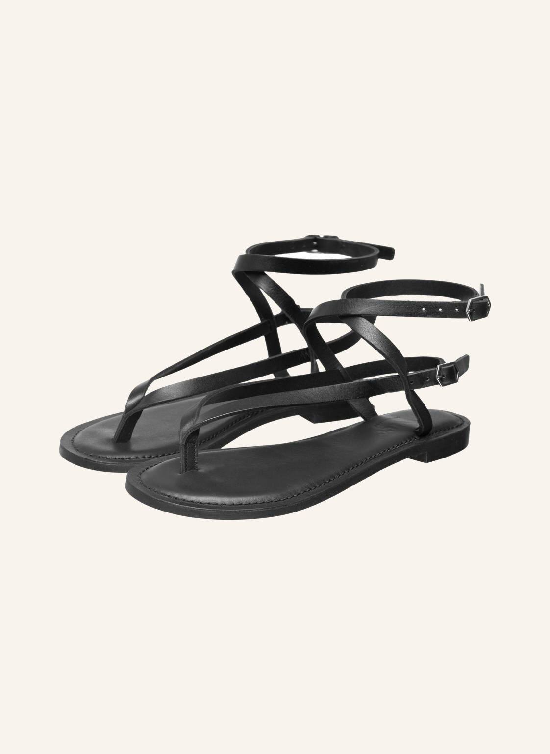 Ivylee Copenhagen| Damen Sandalen Olive Anilin