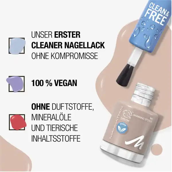 Clean & Free Nail Polish 161 Skimming Stones