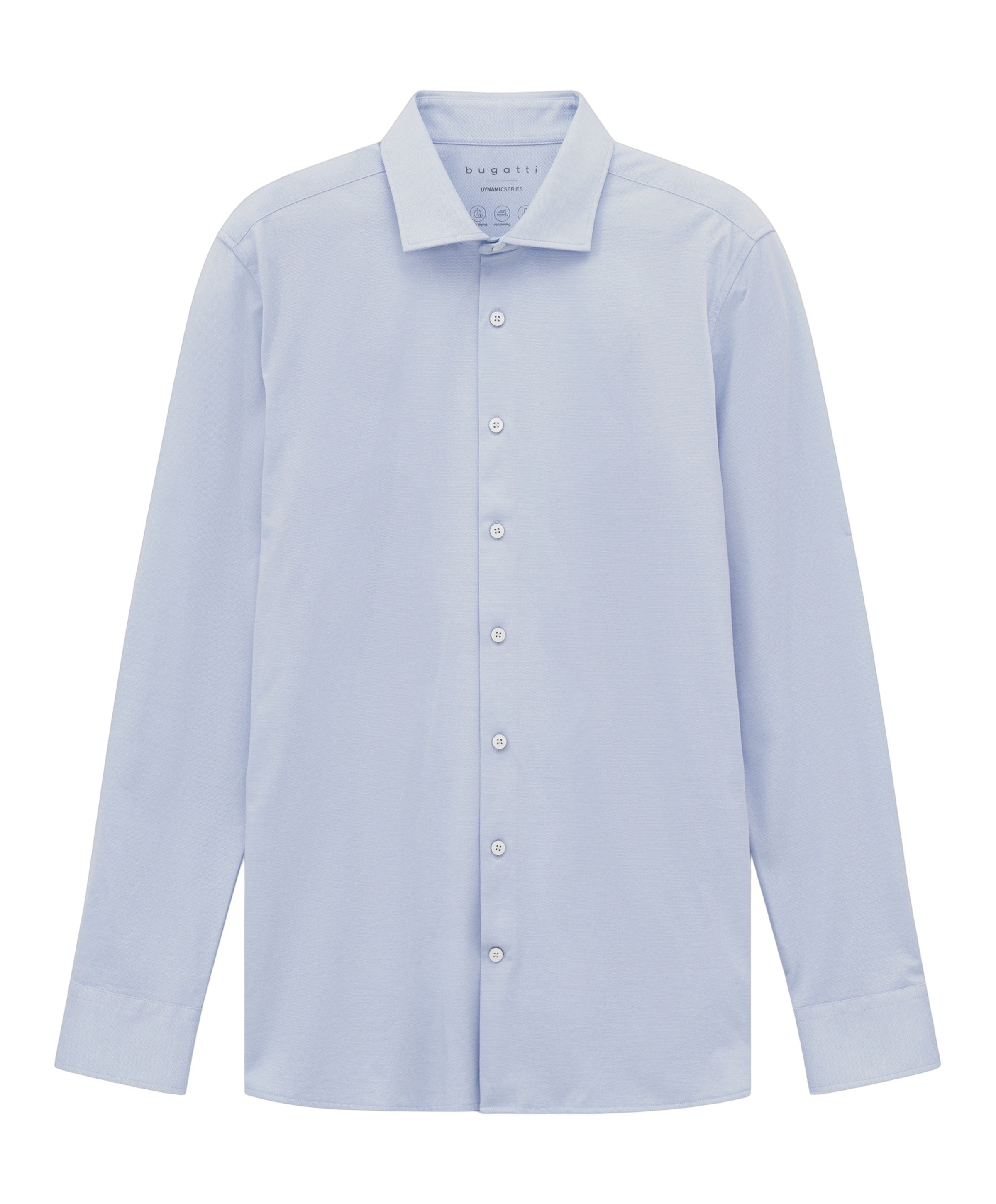 Bugatti Heren overhemd lange mouw blauw