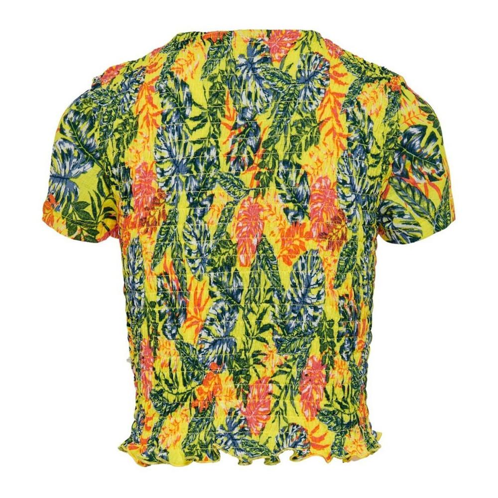 Kids ONLY T-shirt Jaune à fleurs Fille Kids Only Pella