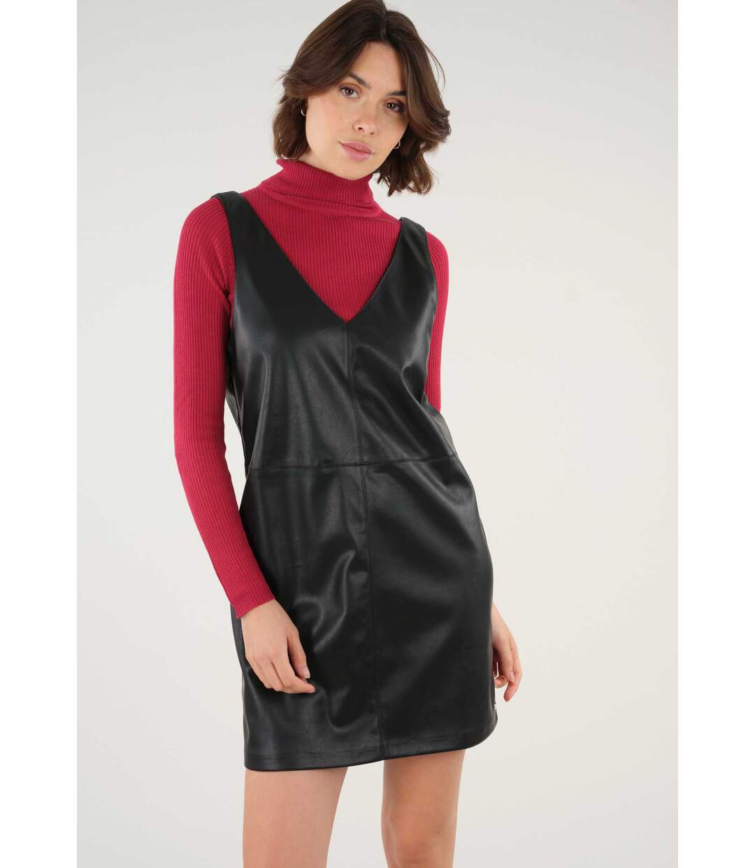 Robe en simili-cuir FREIJA