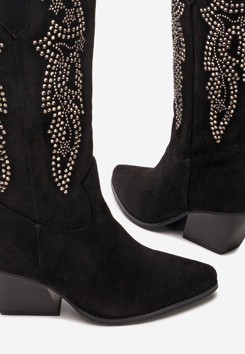 Bottes cowboy femme noires Tanassie