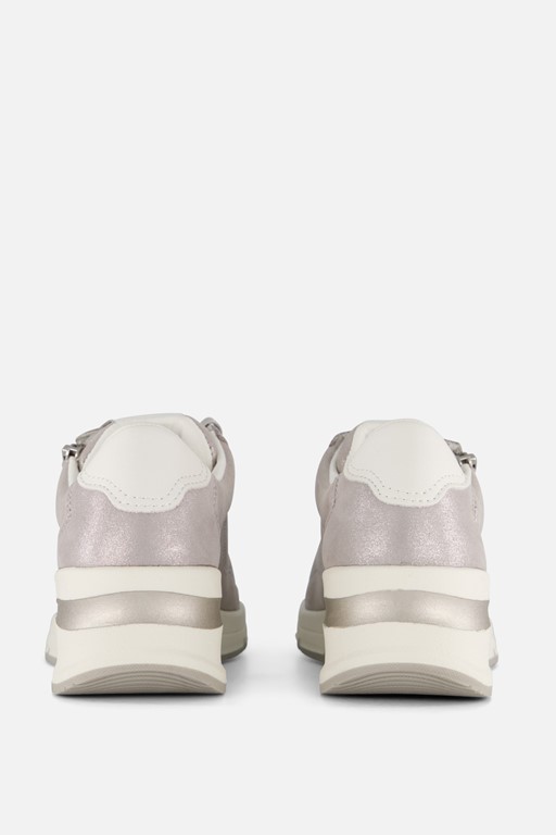 Tamaris Sneakers zilver Leer