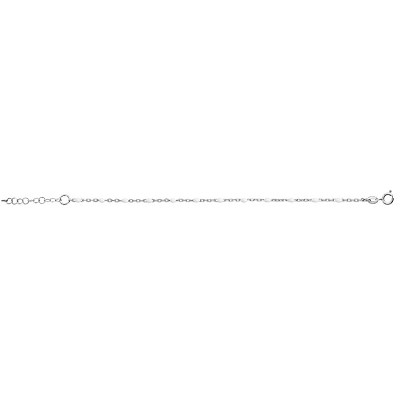 Bracelet argent - Olives blanches