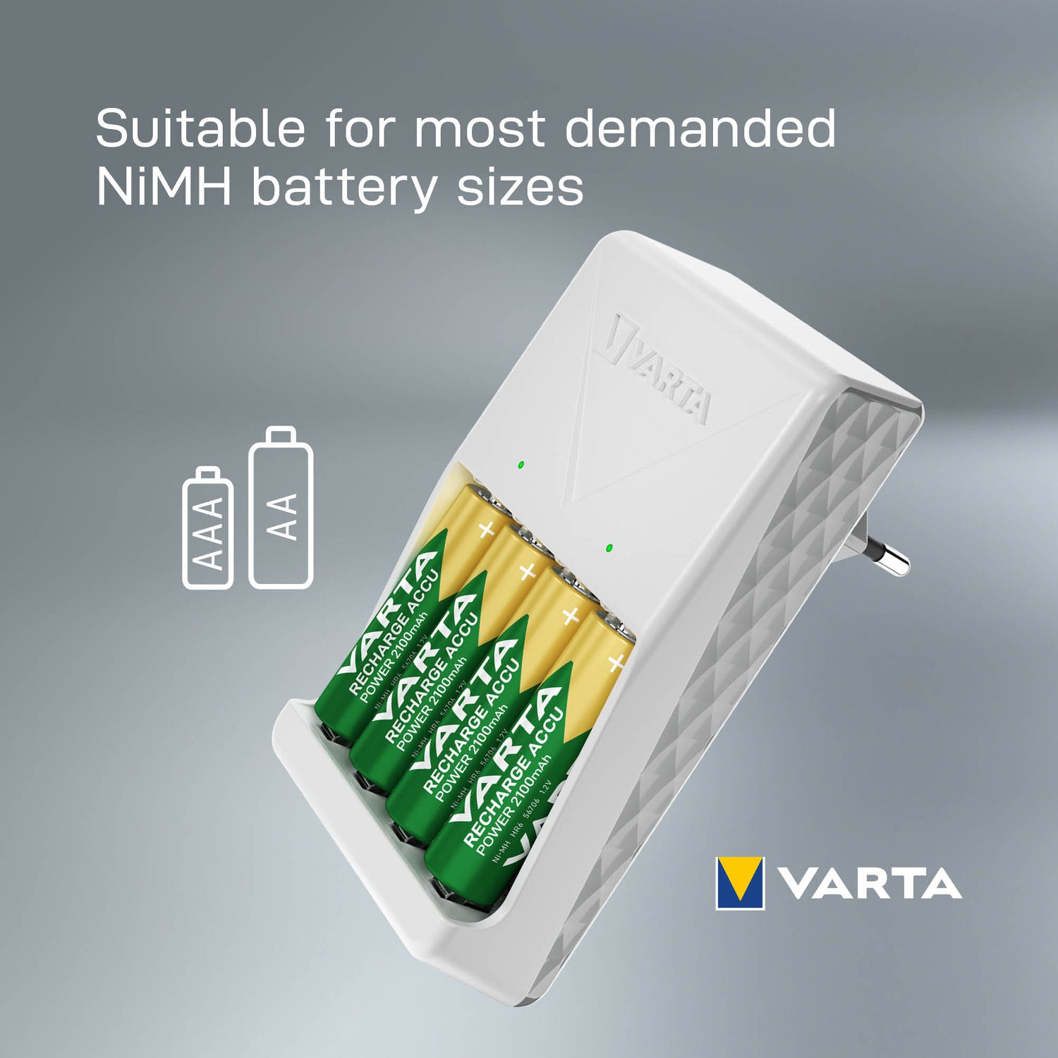 Varta AA oplaadbare batterij oplader Accu Power 4 stuks