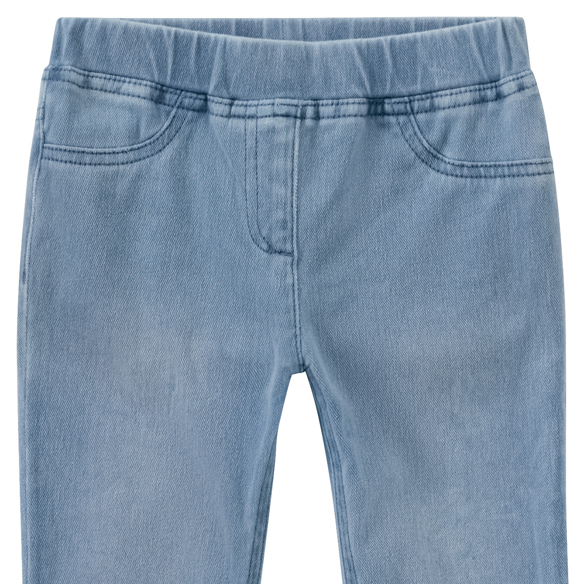 Topolino Mädchen Flared-Jeggings mit Elastikbund hellblau