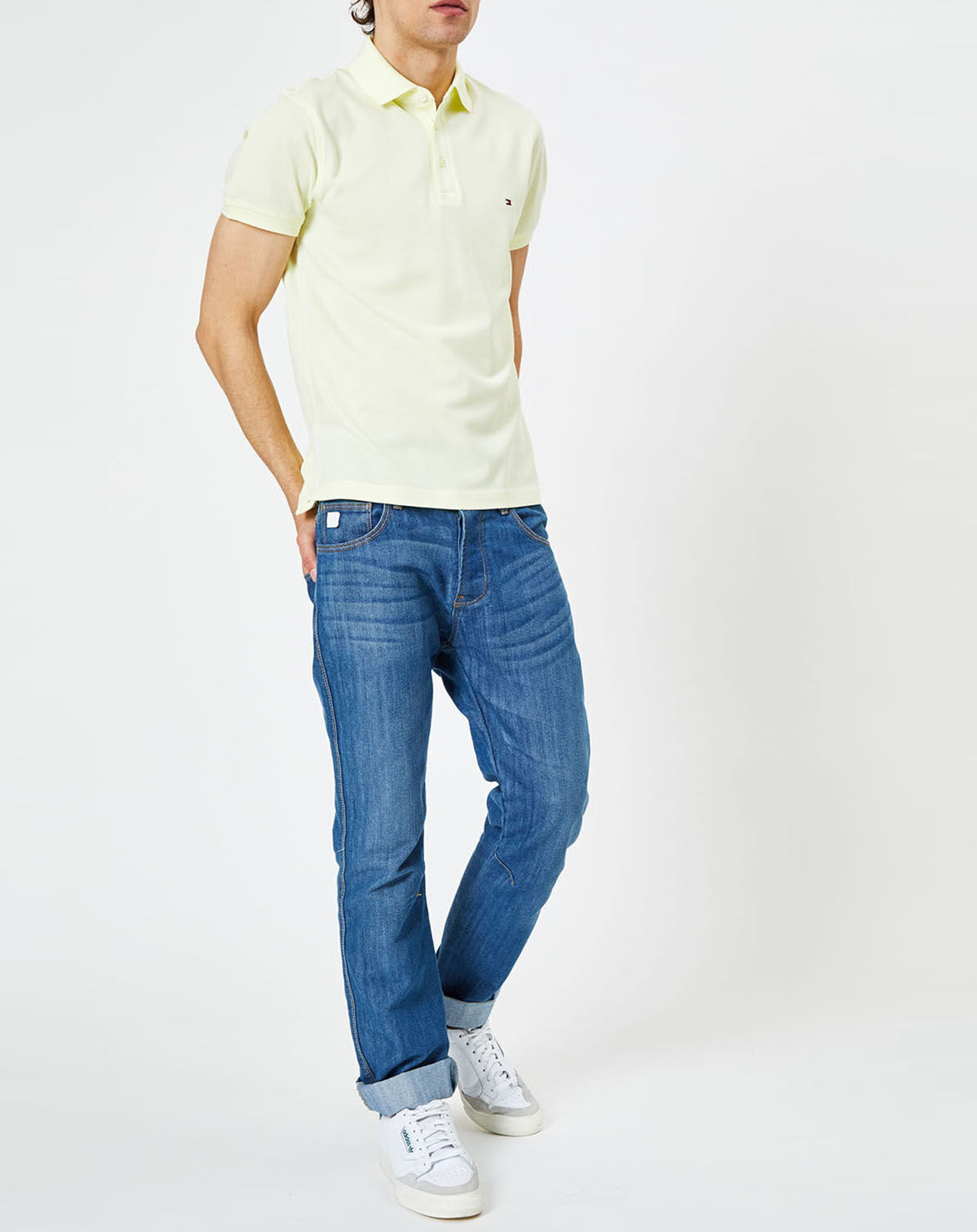 Tommy Hilfiger Polo slim fit 1985 jaune clair