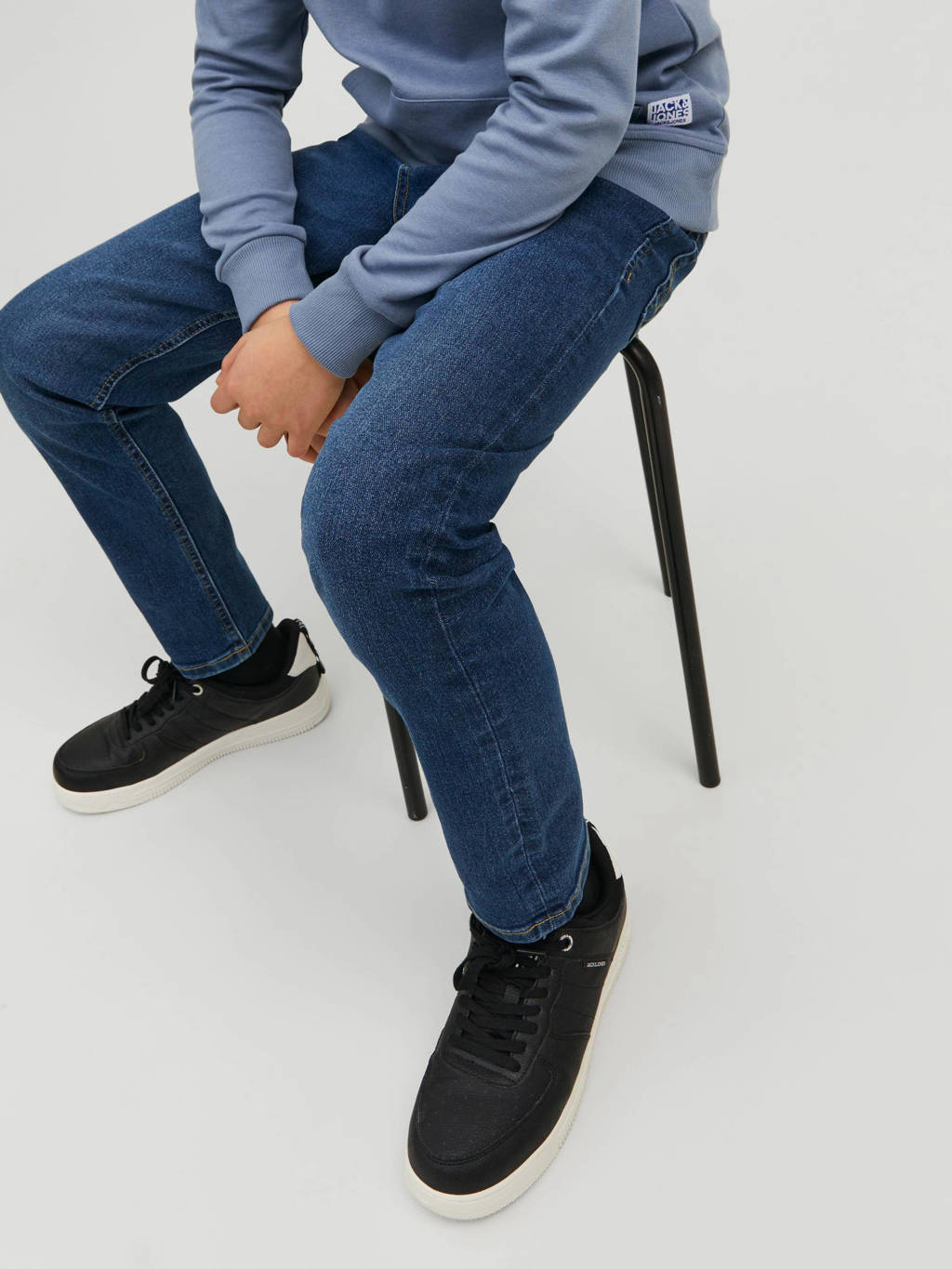 JACK & JONES slim fit jeans JJIGLENN JJORIGINAL blue denim