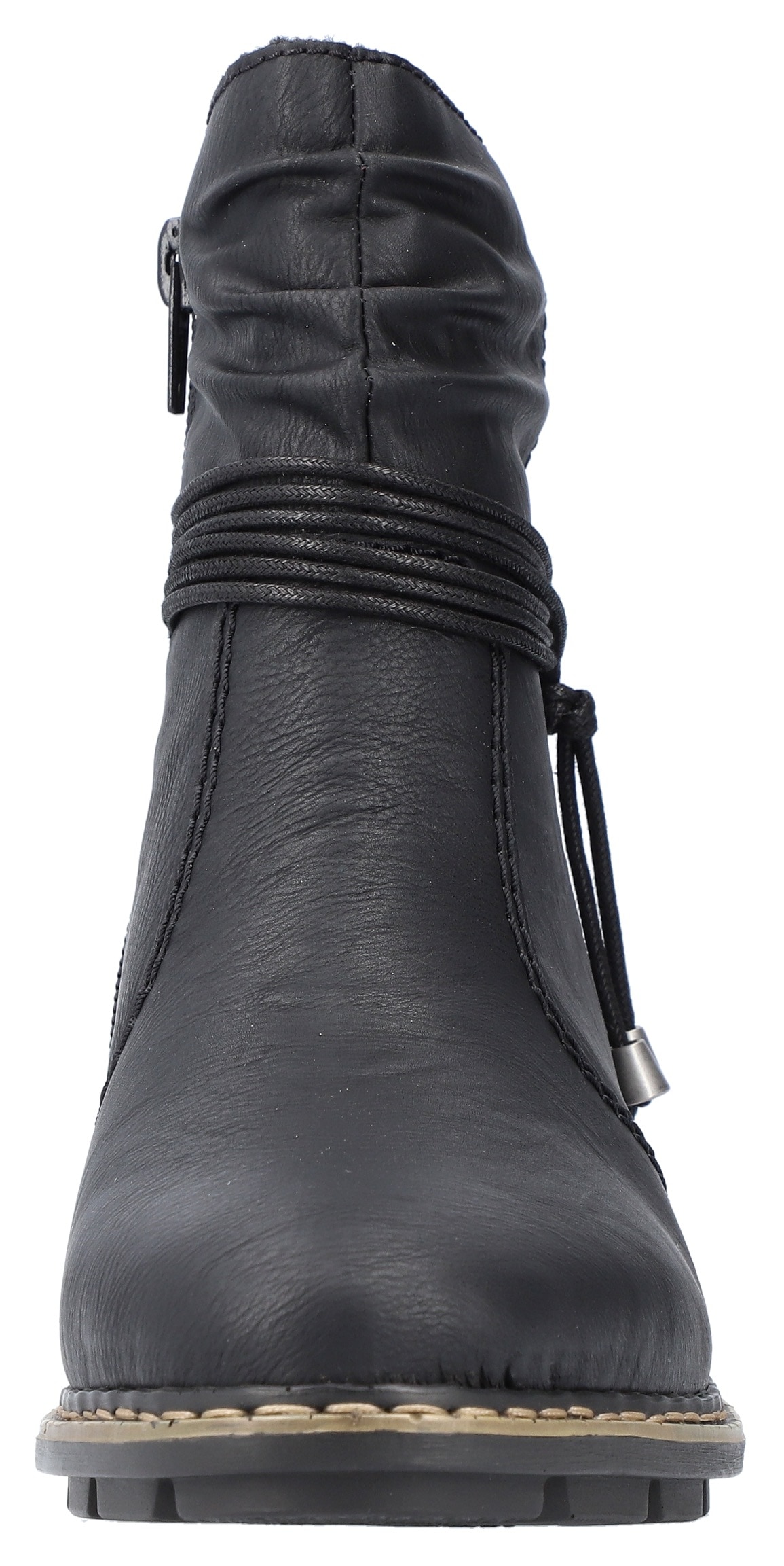 Rieker Winterstiefelette  mit Zierkordel und slouchy Schaft