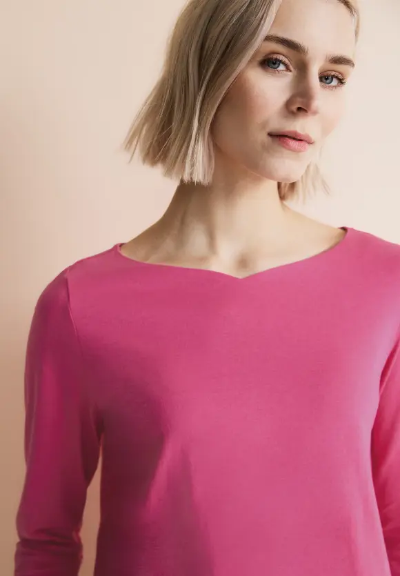 Softes Langarmshirt - cozy pink