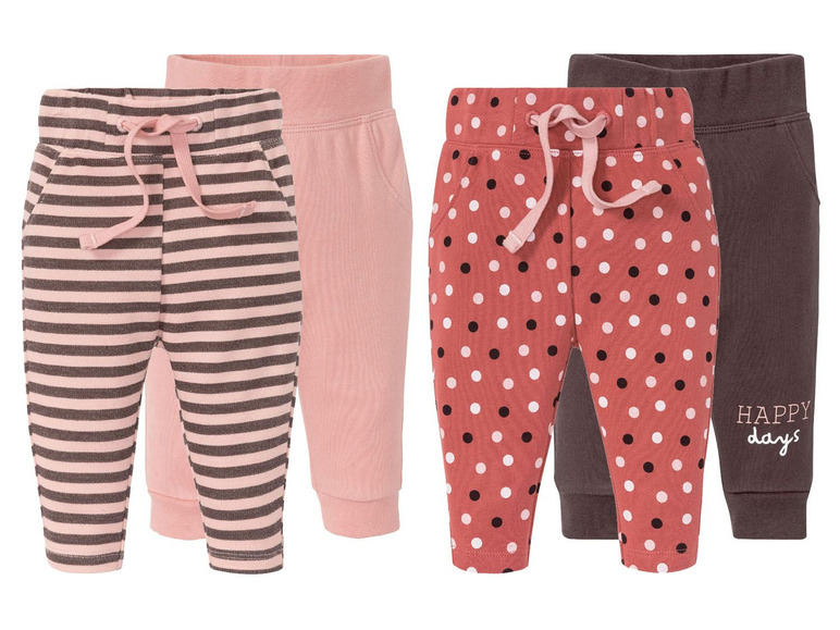 2 joggingbroeken voor babymeisjes