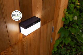 ECO-LIGHT LED Solar Außenwandleuchte FRAN schwarz