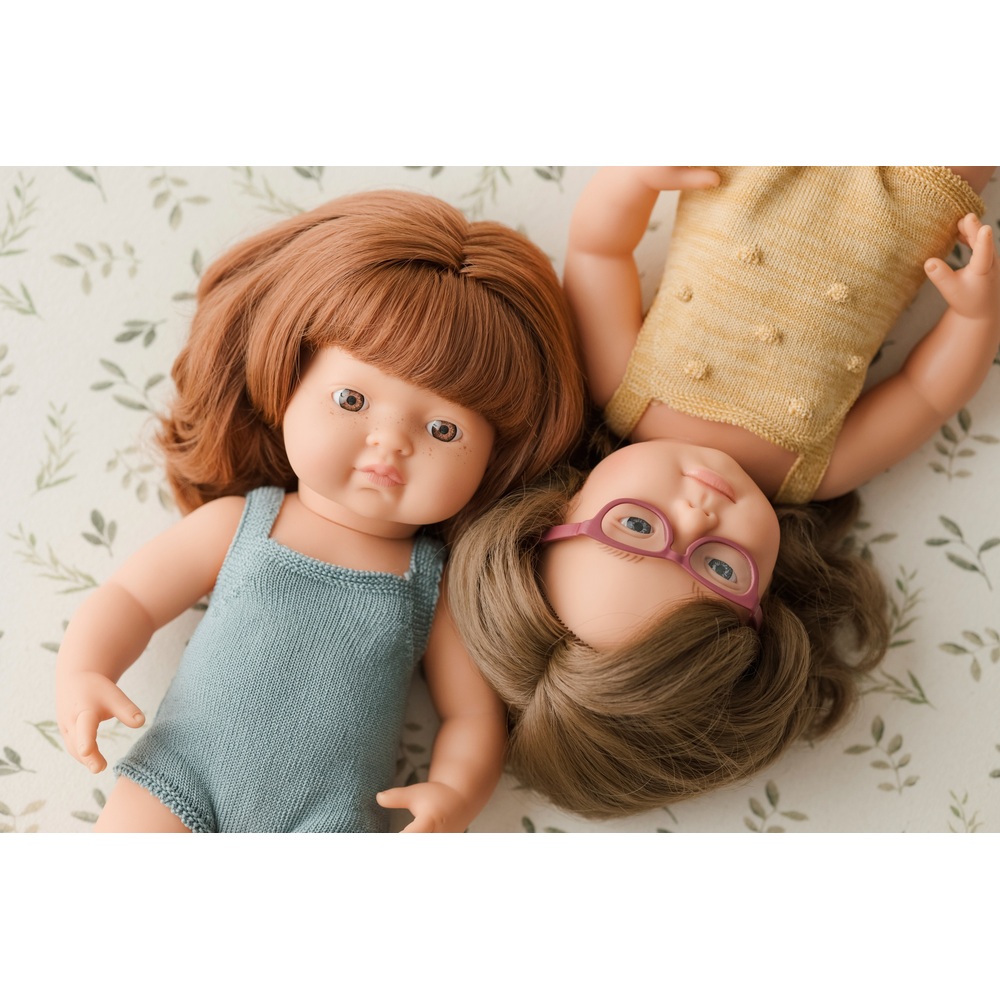Miniland Pädagogische Puppe Mädchen mit Down-Syndrom 38 cm