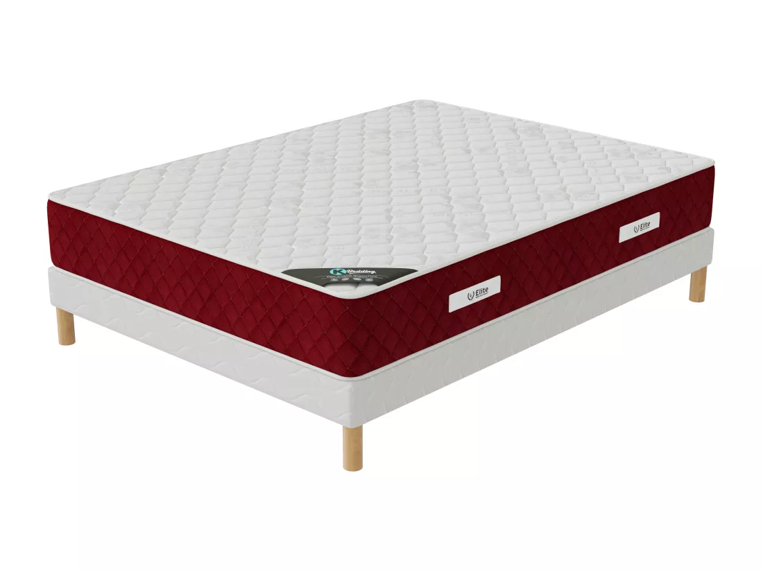 Ensemble matelas Rosso + sommier 140x190 hauteur 25cm