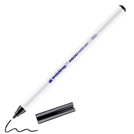 edding 4600 Textilpen, 1mm, schwarz