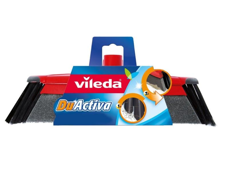 Vileda Besen DuActiva mit Teleskopstiel Innenbesen mit Borsten und Schaumstoff
