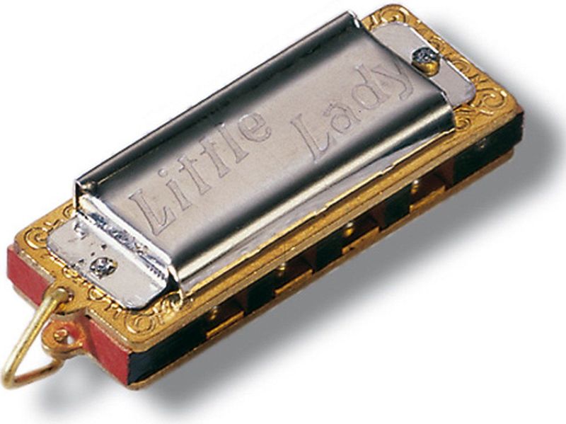 Hohner - Little Lady - Mondharmonica - Sleutelhangerlipje - Bespeelbaar - 3,5 cm