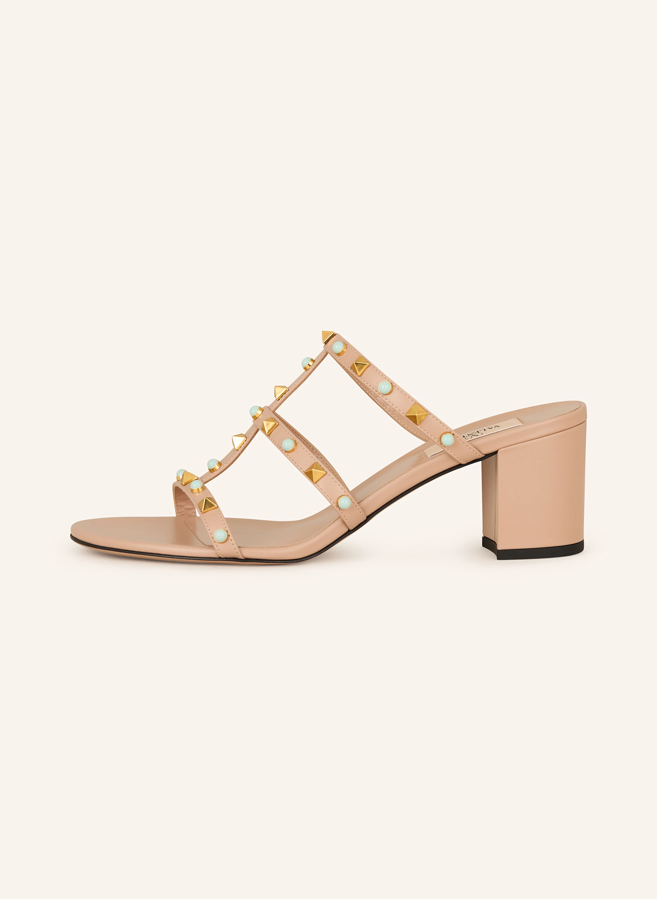 VALENTINO GARAVANI Mules ROCKSTUD mit Nieten und Schmucksteinen