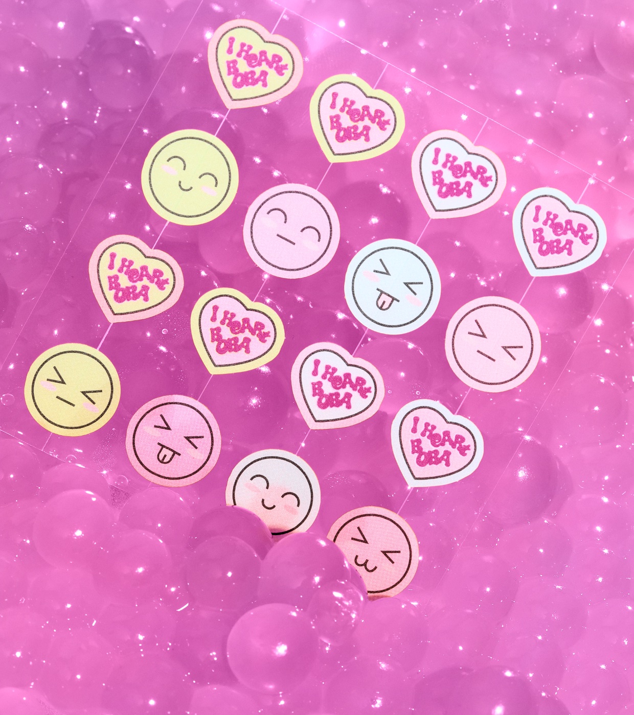 I Heart Revolution - *I Heart Boba* - Adesivos anti-manchas Blemish Boba - Extrato de chá Matcha