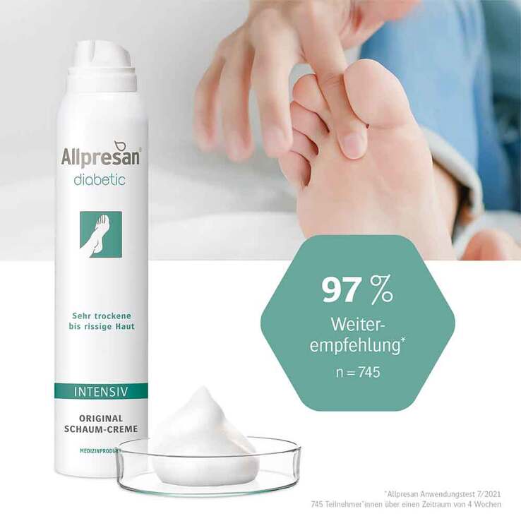 Allpresan diabetic Fuß Intensiv Schaum, 200 ml